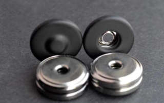 Gunmetal Spring Magnetic Snaps Button Set for Jackets and Accessories