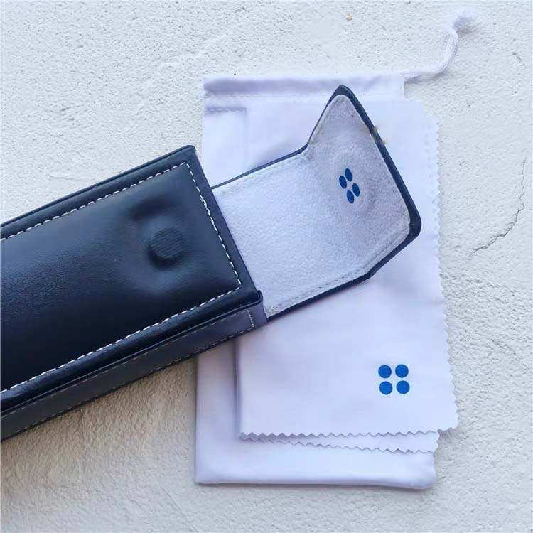 Invisible magnetic snap mechanism installed in a modern sunglasses case.