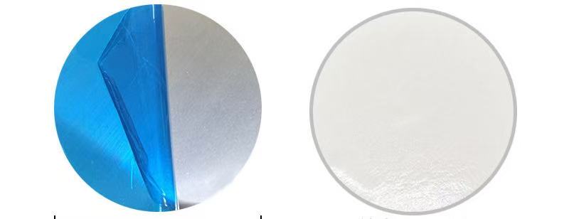 Foam adhesive round silver magnetic metal plates with blue protective film in 70mm, 80mm, 90mm, and 100mm sizes