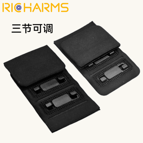 Fabric‑Encased Magnetic Front Clasp, single‑unit & triple‑adjustable black fabric‑wrapped magnetic clasp for intimate apparel
